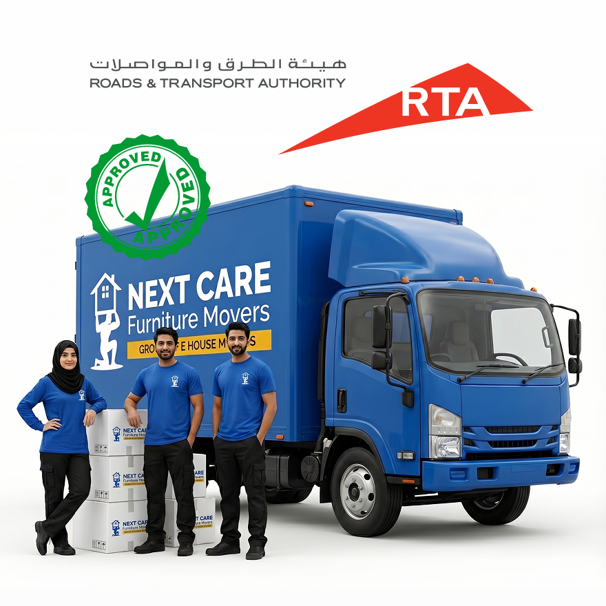 RTA-approved moving fleet — Next Care Movers Dubai